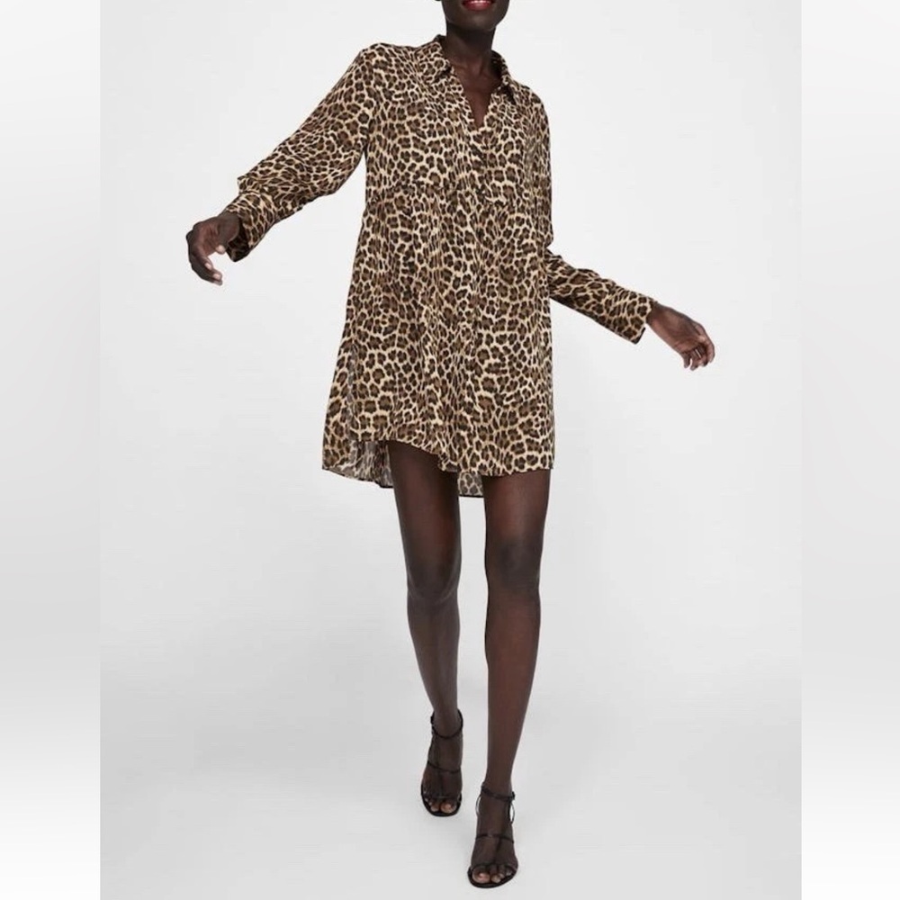 Zara Leopard Print Women's mini dress